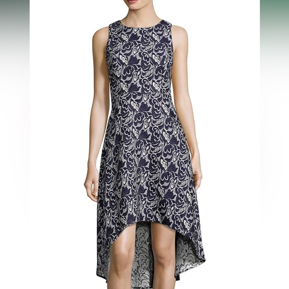TRACY REESE PLENTY DRESSES, “Cassidy” dress in blue VANILLA,size 6,NWT, high/low